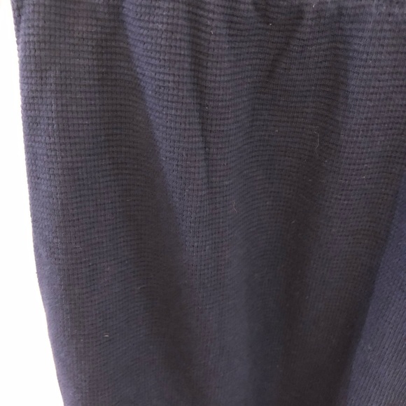 Polo Ralph Lauren navy blue wide leg waffle knit cotton draw string sweat pants - Picture 7 of 7